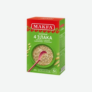 Хлопья овсяные Макфа 4 злака 400 г