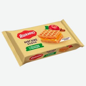 Вафли мягкие «Яшкино» с яблоком и корицей, 40 г