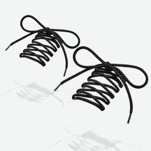 NOTHING BUT LOVE Шнурки  Держи ритм , 155 см, Черный