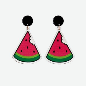 BRADEX Серьги  КУСОЧКИ АРБУЗА , цвет: Красный, размер: 1