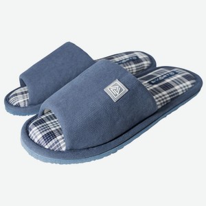 Туфли домашние мужские открытые син М-23-189, р-р 44