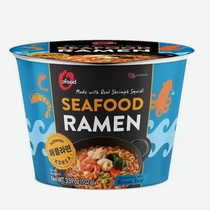 Лапша Daesang рамен с морепродуктами, 102г стакан