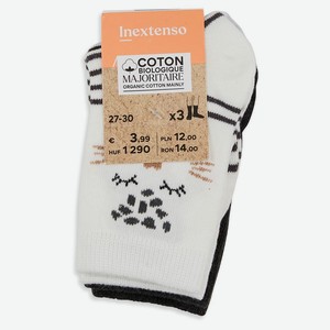 Носки для девочек InExtenso размер 27-30 3 шт.