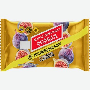 Масса творожная Ростагроэкспорт Особая с сахаром и инжиром 23% БЗМЖ 180г, 180 г