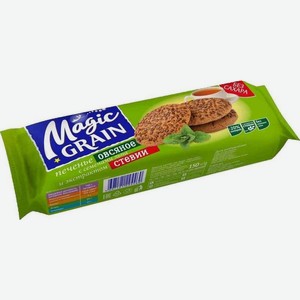 Печенье Magic Grain сдобное овсяное с семенами льна и экстрактом стевии 150г, 150 г