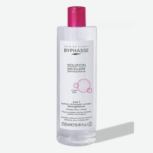 BYPHASSE Мицеллярная вода для сухой и чувствительной кожи, 250 мл