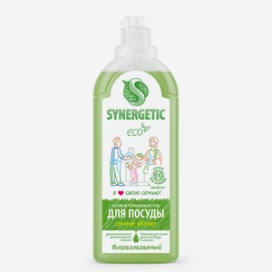 Средство для мытья посуды Synergetic Сочное яблоко 1000 мл крышка в ассортименте