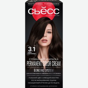 Крем-краска для волос Сьёсс Color темно-каштановый 3-1 115мл, 115 мл