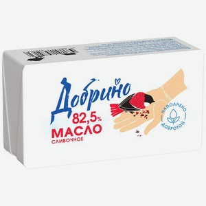 Масло сливочное Добрино Традиционное 82.5% БЗМЖ, 170г