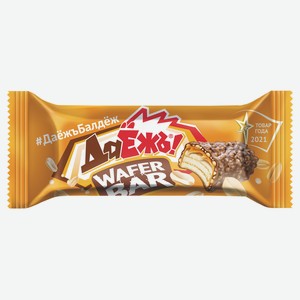 Конфеты «ДАЕЖЪ» Wafer Bar с карамелью, арахисом и криспи, 30 г
