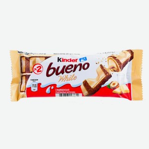 Вафли Kinder Bueno White белый шоколад, 39 г