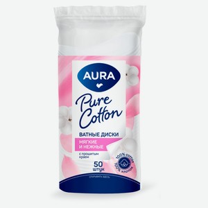 Ватные диски Aura, 50 шт
