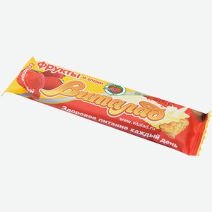 Злаковый батончик Виталад в белой глазури Земляничный 40 г