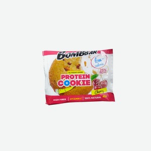 Печенье протеиновое Bombbar низкокалорийное Вишня 40 г