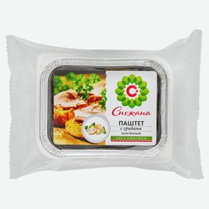 Паштет мясной «Снежана» из говяжьей печени с грибами охлажденный, 200 г