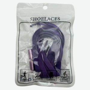 Шнурки для обуви фиолетовые, 100 см