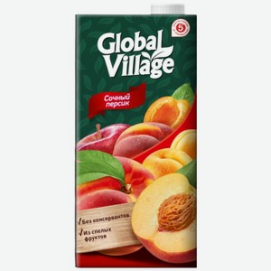 Напиток Global Village из персиков, яблок и абрикосов сокосодержащий 0.95л, 950 мл