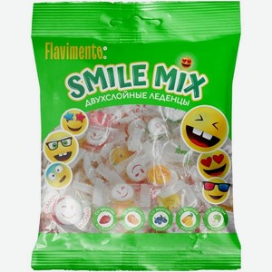 Карамель Flavimento Smile Микс клубники, черники, апельсина, яблока, манго леденцовая 85г