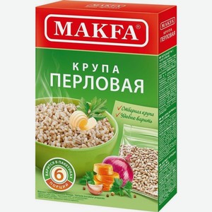 Крупа Makfa перловая в варочных пакетиках 400г, 400 г