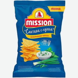 Чипсы Mission кукурузные сметана и лук 90 г