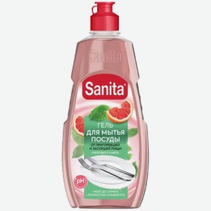 Гель для мытья посуды Sanita Грейпфрут + мята 450 г
