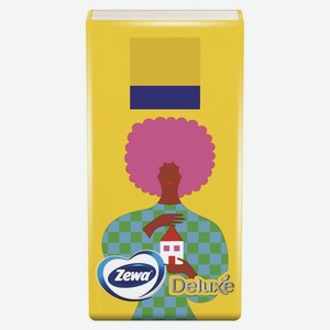 Платки бумажные носовые Zewa Deluxe в ассортименте 3сл 1шт