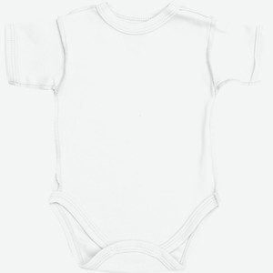 Боди дет LITTLE TIMES корот.рукав white р.80 EKL2205, Бангладеш