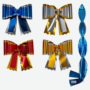 Бант для подарочной упаковки Centrum 11х11 см, 1 шт в ассортименте