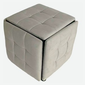 Пуф-трансформер 5 в 1 серый, 47x47x46 см