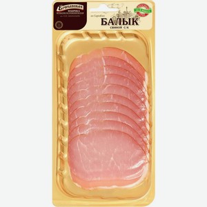 Балык свиной Егорьевская КГФ По-Егорьевски сырокопченый нарезка 115г, 115 г