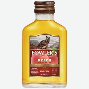 Настойка Fowler`s Peach Whisky Infusion полусладкая 35% 100мл