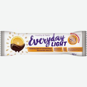 Батончик-мюсли EVERYDAY light шоколад и апельсин, Россия, 30 г