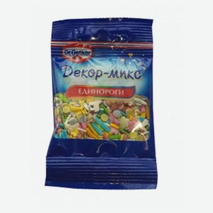 Посыпка Dr.Oetker Декор микс Единороги, 10 г