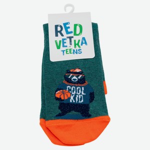 Носки детские «Красная Ветка» Медведь зеленые, р. 20-22