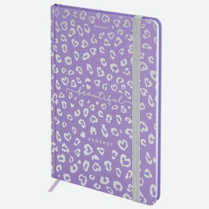 Блокнот с резинкой в клетку 96л, А5