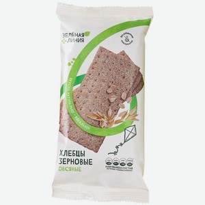 Хлебцы зерновые овсяные Зелёная Линия, 100г