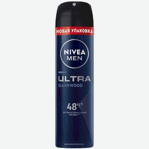 Антиперспирант Nivea Men Ultra Антибактериальный эффект спрей, 150мл