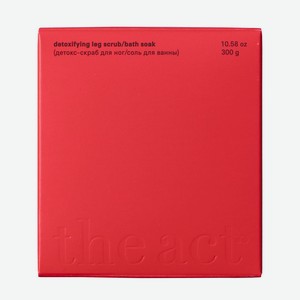 Детокс-скраб The act Расслабляющий и соль для ванны 2в1 грей