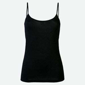 Майка женская «Каждый день» на бретелях черная, р.54