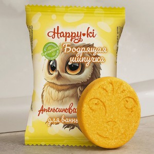 Шипучее средство для ванн, Happyki, 40 г, в ассортименте