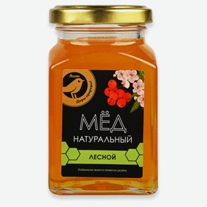 Мед АШАН Золотая птица натуральный лесной, 320 г