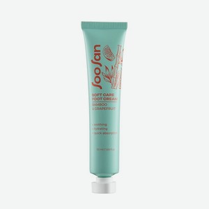 SOOSAN Увлажняющий крем для ног с экстрактами бамбука и грейпфрута Soft Care Moisturizing Foot Cream With Bamboo And Grapefruit, 50 мл