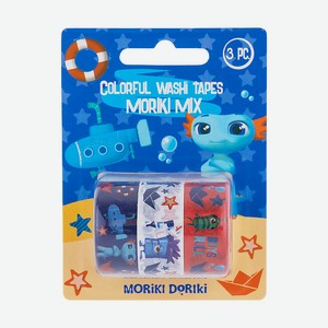 MORIKI DORIKI Цветной скотч Moriki Mix, 3 шт.