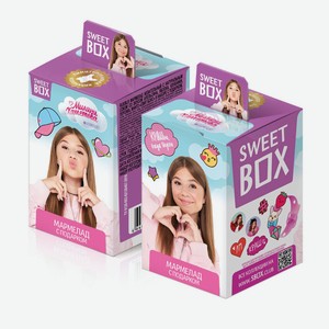 SWEET BOX МИЛАНА ХАМЕТОВА Мармелад с подарком в коробочке,10