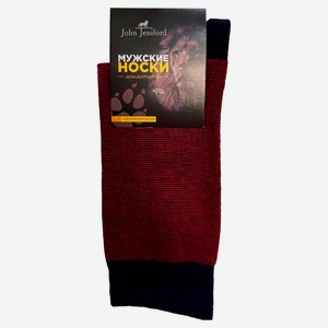 Носки мужские John Jeniford бордовые, р 29