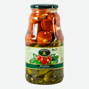 Ассорти Юнона томаты и огурцы маринованные 700 г