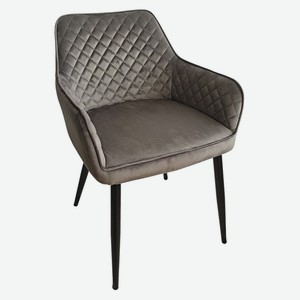 Стул кухонный Турин серый с подлокотниками, 70×60×82 см