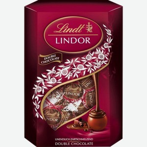 Конфеты шоколадные LINDOR Double Chocolate, 200г