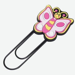 Закладка ЭВРИКА Скрепка-гигант Бабочка 1 шт.