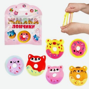 Жмяка пончики-зверята Алиса в ассортименте